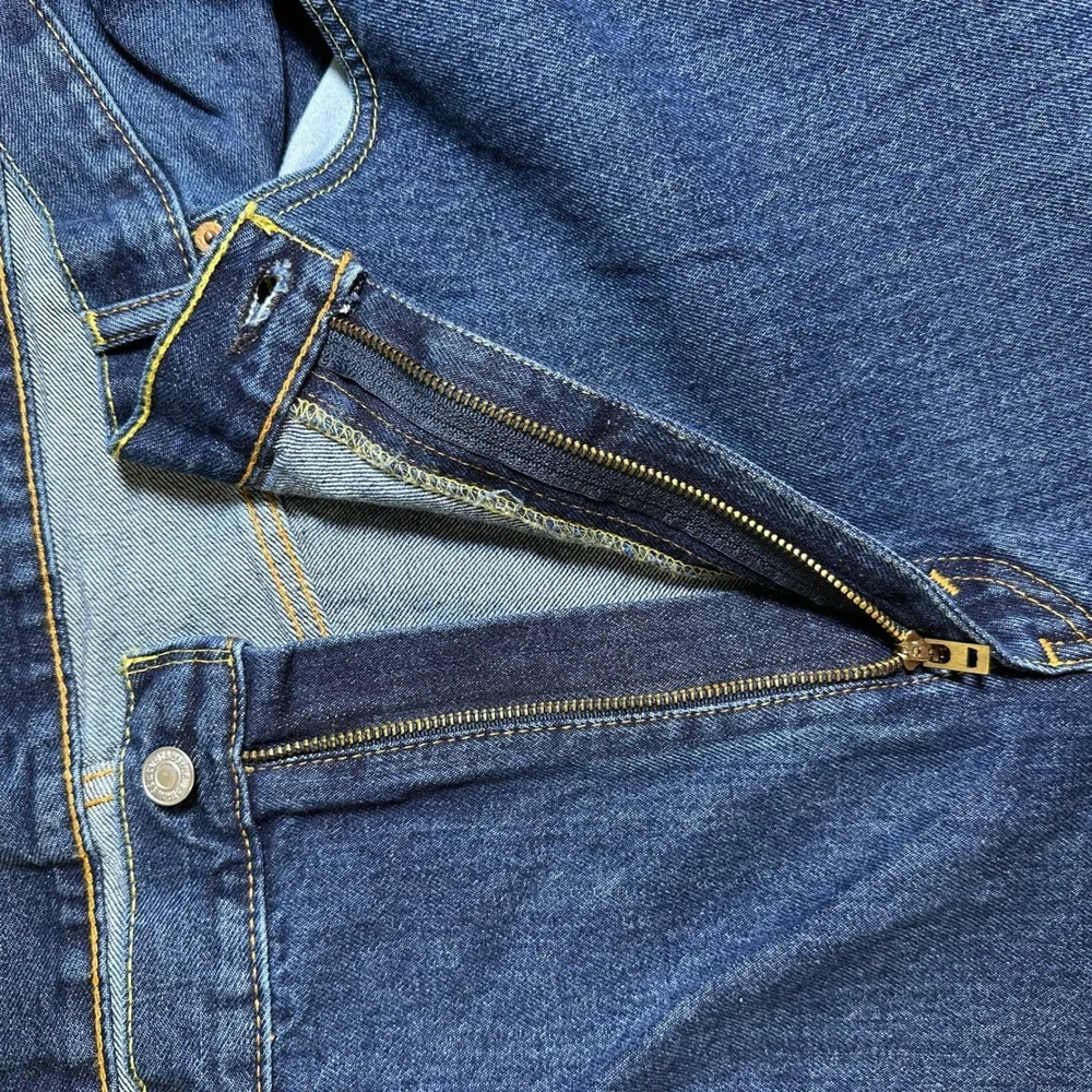 Levis 550 Relaxed Fit Tapered Leg Jeans Dark Wash Blue Denim Mens 46x29
